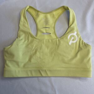 Peloton x Lululemon Free To Be Serene Luxestreme Sports Bra Citron Yellow Size M